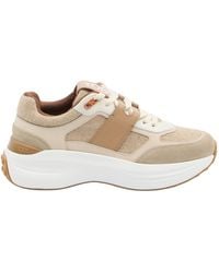 Tod's - Round-Toe Lace-Up Sneakers - Lyst