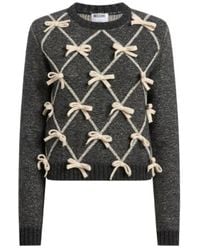 Moschino - Wool-And-Silk Blend Sweater With Bows - Lyst