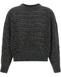 Brunello Cucinelli - Sequin-Embellished Open-Mesh Sweater - Lyst