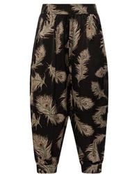 Zimmermann - Feather Print Relaxed Pants - Lyst