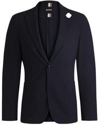 BOSS - Boss Stretch Seersucker Slim Fit Blazer - Lyst