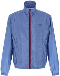 Prada - High-Neck Nylon Jacket - Lyst