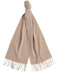 Barbour - Logo Tassel Scarf - Lyst