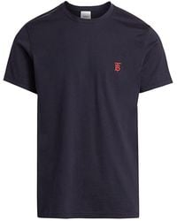 Burberry - Burb Parker Ss Tee Blu - Lyst