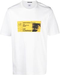 C.P. Company - Graphic-Print Cotton T-Shirt - Lyst