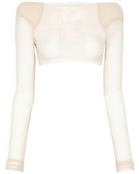 Rick Owens - Temple Helm Padded-Shoulder Top - Lyst