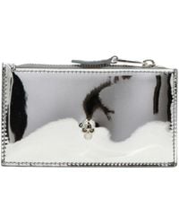 McQueen - Skull Embellished Zipped Wallet - Lyst