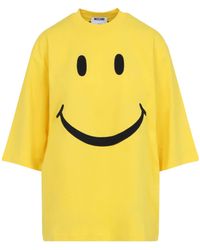 Moschino - Smiley Face Print T-Shirt - Lyst