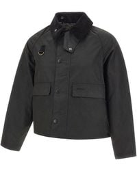 Barbour - Spey Slim Waxed Jacket - Lyst