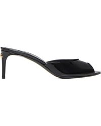 Dolce & Gabbana - Logo Plaque Slip-On Mules - Lyst