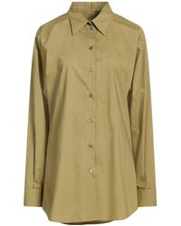 MM6 by Maison Margiela - Minimal Solidcolor Longsleeve Shirt - Lyst