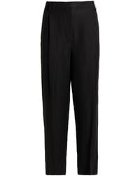 Brunello Cucinelli - Plain Colour Tapered Trousers - Lyst