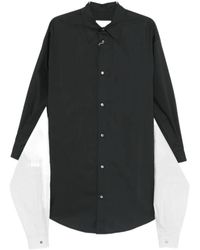 MM6 by Maison Margiela - Striped Panelled Shirt - Lyst