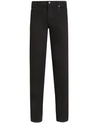 Dolce & Gabbana - Logo Plaque Jeans - Lyst