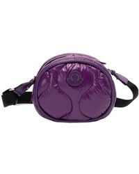 Moncler - Logo Patch Zip-Up Shoulder Bag - Lyst