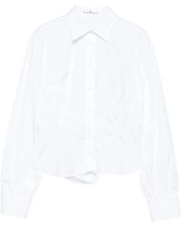 Ermanno Scervino - Ruched-Panel Collared Shirt - Lyst