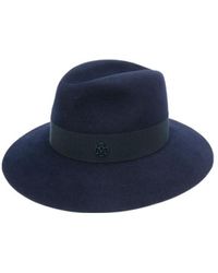 Maison Michel - Henrietta Logo Felt Hat - Lyst