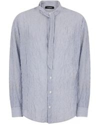 DSquared² - Tie Dropped Shoulder Shirt - Lyst
