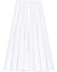 Givenchy - Poplin Pleated Skirt - Lyst