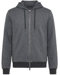 Peserico - Zip-Up Hooded Casual Jacket - Lyst
