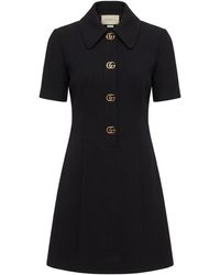 Gucci - Collared Short-Sleeve Dress - Lyst