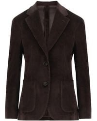 Lardini - Corduroy Single-Breasted Blazer - Lyst