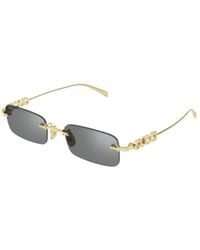 Gucci - Eyewear Rectangular Logo-Detail Sunglasses - Lyst