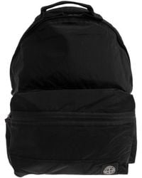 Stone Island - Logo-Patch Zip-Fastening Backpack - Lyst