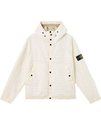 Stone Island - Padded Hooded Jacket With Anti-Drop And Wind Resistance - Lyst