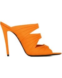 Saint Laurent - Emilie Logo Embellished Mules - Lyst