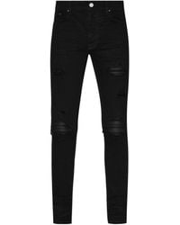 Amiri - Mx1 Distressed Tapered Leg Jeans - Lyst