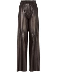Giorgio Armani - Elasticated Wide-Leg Trousers - Lyst