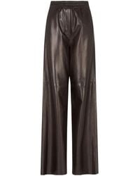 Giorgio Armani - Elasticated Wide-Leg Trousers - Lyst