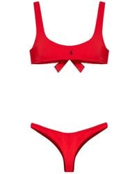 The Attico - The Logo Printed Bikini - Lyst