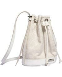 Gucci - Mini Bucket Bag With Plaque - Lyst