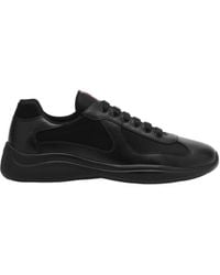 Prada - Americas Cup Lace-Up Sneakers - Lyst