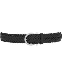 Ferragamo - Ferragamo Eyewear Braided Leather Belt - Lyst