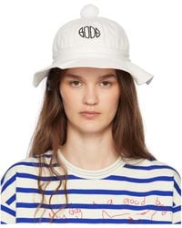 Bode - Paneled Grandfather Embroidered Logo Fisherman Hat - Lyst