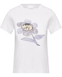 Moncler - Cotton Jersey Printed T-Shirt - Lyst