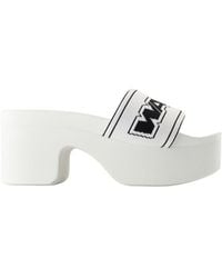 Alexander Wang - Logo Strap Platform Sandals - Lyst