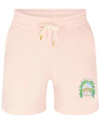 CASABLANCA - Printed Drawstring Shorts - Lyst