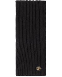 Gucci - Logo-Patch Knit Scarf - Lyst