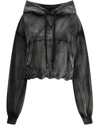 R13 - Washed-Effect Drawstring Hoodie - Lyst
