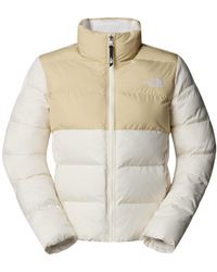 The North Face - Color Block Puffer Jacket - Lyst