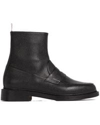 Thom Browne - Ankle Leather Boots - Lyst