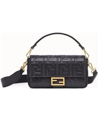 Fendi - Nappa Leather Bag With Ff Motif - Lyst