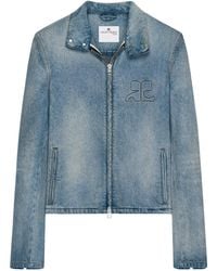 Courreges - Courrèges City Shadow Denim Jacket - Lyst