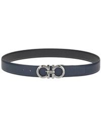 Ferragamo - Ferragamo Reversible Gancini Belt - Lyst