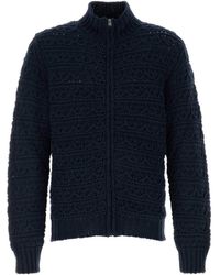 Canali - Textured Full Zip Cardigan - Lyst