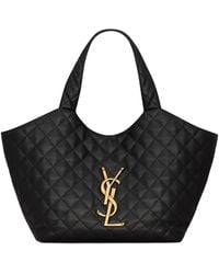 Saint Laurent - Icare Quilted Nappa Leather Tote - Lyst